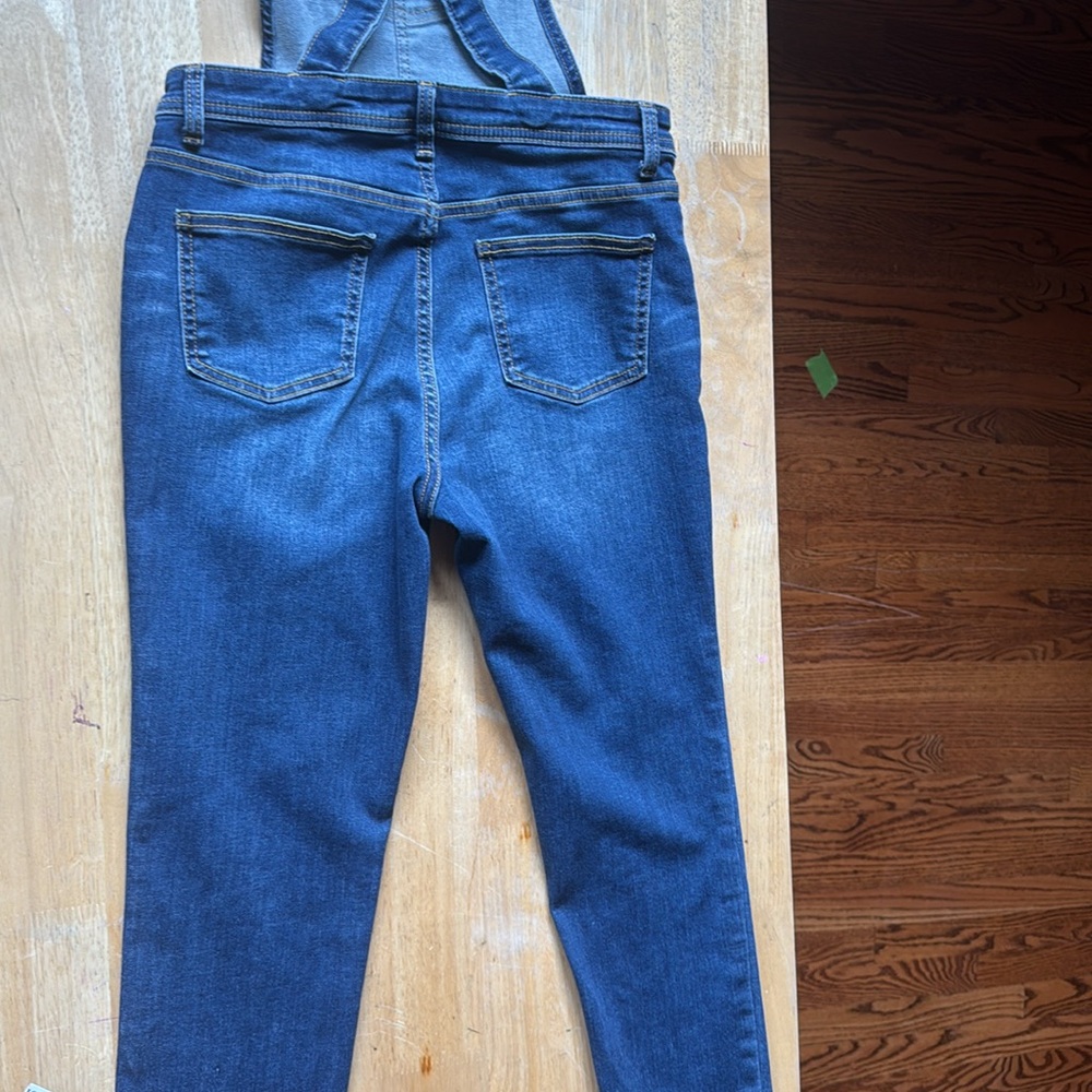 Cat & Jack Blue Denim Overalls SIZE Girls XL (14/16) - Picture 7 of 8
